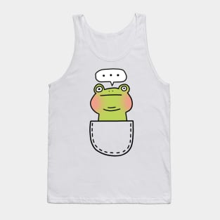 Poker face frog Tank Top